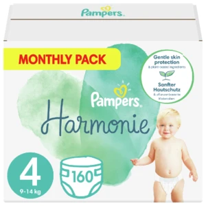 PAMPERS HARMONIE VEĽKOSŤ 4, 160KS 9-14KG