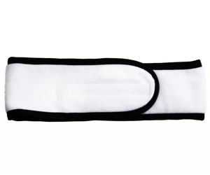 Kozmetická čelenka MaryBerry Perfect Balance - biela s čiernymi prúžkami (2210V24) + darček zadarmo