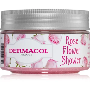 Dermacol Flower Care Rose cukrový tělový peeling 200 g