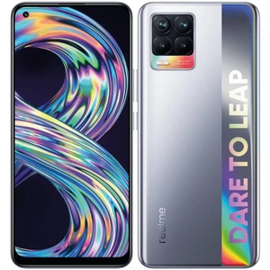 Mobilný telefón realme 8 8/128 GB - Cyber Silver (RMX3085SL8) smartfón • 6,4" uhlopriečka • Super AMOLED displej • 2400 × 1080 px • obnovovacia frekve