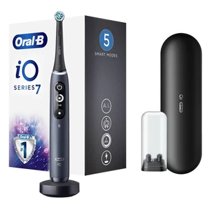 Zubná kefka Oral-B iO7 Series Black Onyx elektrická zubná kefka • 5 režimov čistenia • technológia iO - jemné vibrácie • senzor tlaku - pomôže vám opt