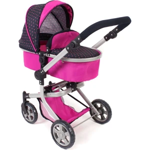 Bayer Chic Kočárek pro panenky Mika 2v1 Navy Pink