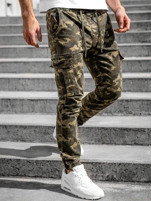 Khaki pánské jogger kapsáče Bolf KA2122