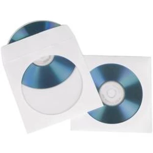 Hama obaly na CD/DVD, balení 50 ks bílá (š x v x h) 125 x 125 x 1 mm Hama