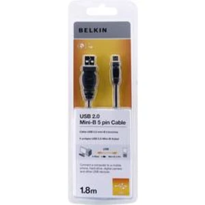 Kabel Belkin F3U155bt1.8M F3U155bt1.8M, 1.80 m, černá