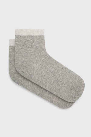 Ponožky Calvin Klein dámske, šedá farba, 701218782