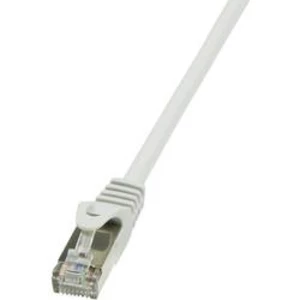 Síťový kabel RJ45 LogiLink CP1022S, CAT 5e, F/UTP, 0.50 m, šedá