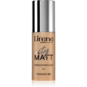 Lirene City Matt matující fluidní make-up s vyhlazujícím efektem odstín 205 Sand 30 ml