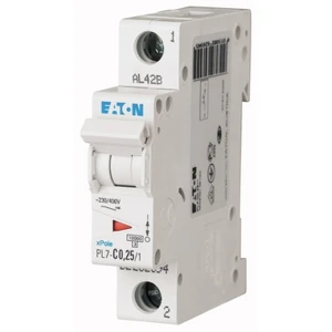 Jistič EATON PL7-0,25/1/C 0,25A PL7-C0,25/1 262694