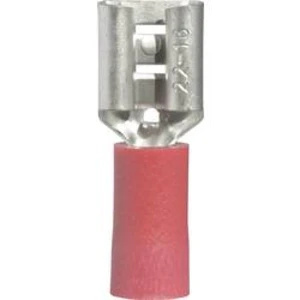 Faston zásuvka Vogt Verbindungstechnik 3903 6.3 mm x 0.8 mm, 180 °, částečná izolace, červená, 1 ks