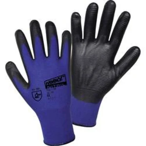 Pracovní rukavice L+D worky Nylon Super Grip Nitrile 1165-8, velikost rukavic: 8, M