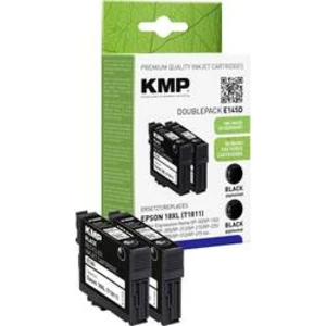 KMP Ink náhradní Epson T1811, 18XL kompatibilní Dual černá E145D 1622,4021