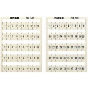 Karta pro značení Wago 794-5601, bílá