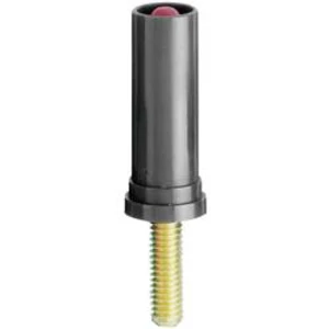Šroubovací zástrčka 4 mm M4 MultiContact 24.0117-21, adaptér rovný, černá