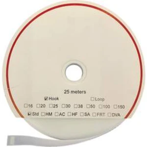 Samolepicí páska se suchým zipem Fastech HOOK HM PS-A69 16MM, 16 mm, bílá, 25 m