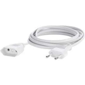 Napájecí prodlužovací kabel Basetech BT-1899866, IP20, bílá, 5.00 m
