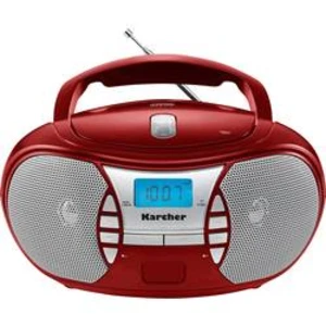 CD-rádio Karcher RR 5025, AUX, CD, červená