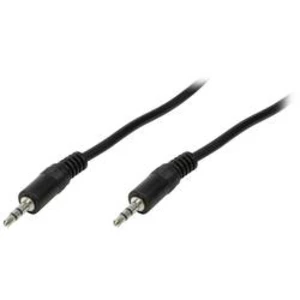 Jack audio kabel LogiLink CA1049, 1.00 m, černá (matná)