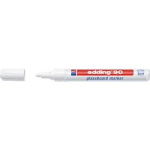 Edding e-90, 4-90049 popisovač na skleněné tabule , 2 mm, 3 mm, bílá