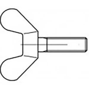 Křídlové šrouby TOOLCRAFT TO-6854610, N/A, M12, 70 mm, temperovaná litina, 20 ks