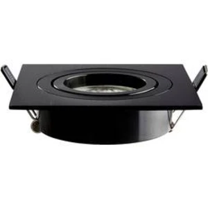 LED vestavné svítidlo Heitronic DL7801 500596, 8 W, N/A, černá
