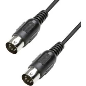 MIDI kabel Paccs HMD05BK015SD, Samec / samec, 1.50 m, černá