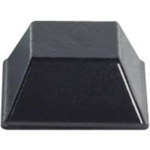 Samolepicí přístrojové nožičky, obdélníkové, polyuretan, 12,7 mm x 5,8 mm, 10 ks, černá