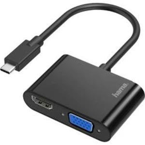 USB-C / HDMI / VGA adaptér Hama 00200313, černá