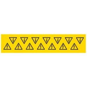 Device markers, Label, 25 x 25 mm, Acrylic-coated fibre webbing, Colour: Yellow 1700530001 Weidmüller 10 ks