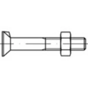 Zápustné šrouby s jedním nosem TOOLCRAFT 111623, N/A, M6, 25 mm, ocel, 500 ks