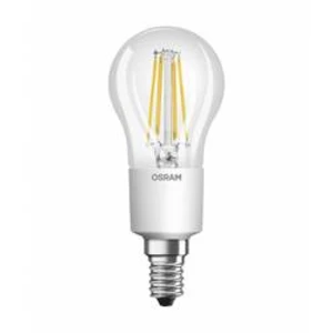 LED žárovka OSRAM 4052899962330 230 V, E14, 5 W = 40 W, teplá bílá, A+ (A++ - E), kapkovitý tvar, stmívatelná, vlákno, 1 ks