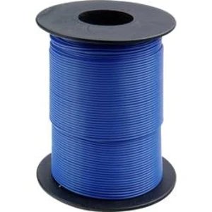 Spojovací drát 1 x 0.20 mm², vnější Ø 0.50 mm, modrá, 100 m