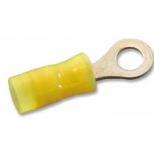 Kulaté kabelové oko TE Connectivity 323912, průřez 0.401 mm², průměr otvoru 2.18 mm částečná izolace, žlutá, 1 ks
