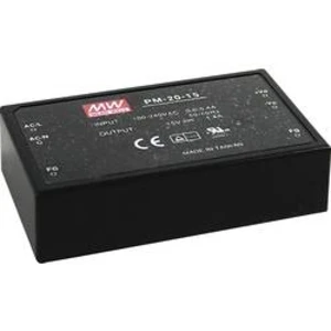 AC/DC zdroj do DPS Mean Well PM-20-12, 12 V/DC, 1.8 A, 21 W