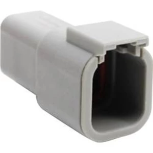 Pouzdro pro pinový kontakt Amphenol ATM04 6P, kulatý faston, Provedení konektoru: zástrčka, rovná termoplastický plast, pólů 6, 1 ks