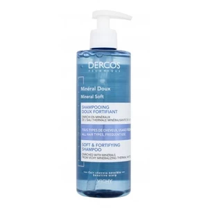 Vichy Dercos Mineral Soft 400 ml šampón pre ženy na všetky typy vlasov; na citlivú pokožku hlavy