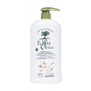 Le Petit Olivier Shower Cotton Milk 750 ml sprchovací krém pre ženy