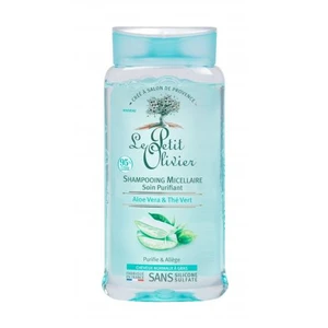 Le Petit Olivier Aloe Vera & Green Tea Purifying Micellar 250 ml šampón pre ženy na mastné vlasy; na normálne vlasy