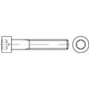 TOOLCRAFT 912T05X008 TO-6608799 skrutky s vnútorným šesťhranom M5 10 mm vnútorný šesťhran DIN 912   titan  1 ks