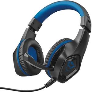 Trust GXT404B Rana herný headset jack 3,5 mm káblový cez uši čierna, modrá stereo