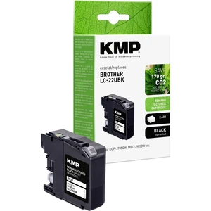 KMP Ink náhradný Brother LC-22UBK kompatibilná  čierna B73B 1535,4001