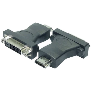 LogiLink AH0002 DVI / HDMI adaptér [1x DVI zásuvka 24+1-pólová - 1x HDMI zástrčka] čierna