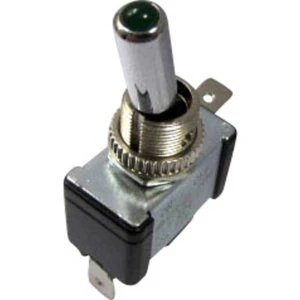 TRU COMPONENTS páčkový prepínač do auta TC-R13-404-SQ GREEN 12 V/DC 20 A 1x vyp/zap s aretáciou  1 ks