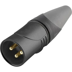 Hicon HI-X3CM-HD-B XLR konektor spojka, rovná Pólov: 3  čierna 1 ks