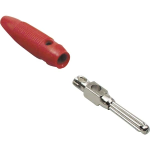 BKL Electronic 072164 banánový konektor zástrčka, rovná Ø pin: 4 mm červená 1 ks