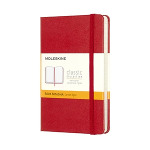 MOLESKINE Zápisník tvrdý linkovaný červený S (192 stran)