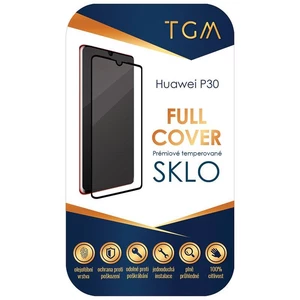 Tvrdené sklo TGM Full Cover na Huawei P30 (TGMHUAP30BK) čierne ochranné sklo na mobilný telefón • určené pre Huawei P30 • hrúbka 0,26 mm • pevnosť 9H 