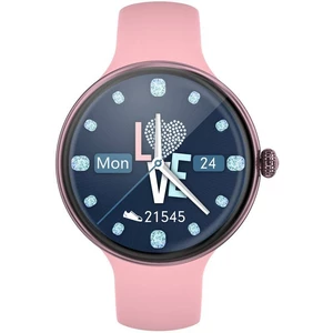 Inteligentné hodinky IMMAX Lady Music Fit (09040) ružové inteligentné hodinky • 1,1" LCD displej • dotykové ovládanie • Bluetooth 4.2 • senzor srdcové