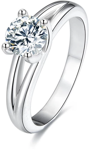 Beneto Stříbrný prsten s krystaly AGG198 50 mm