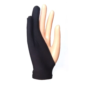 Jeanne Clyde drawing glove Nylon 3 Layers 2 Fingers Molding Glove Tablet Digital Drawing Plate Anti Mistouching Gloves